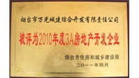 2010年煙臺(tái)市3A房地產(chǎn)開(kāi)發(fā)企業(yè)